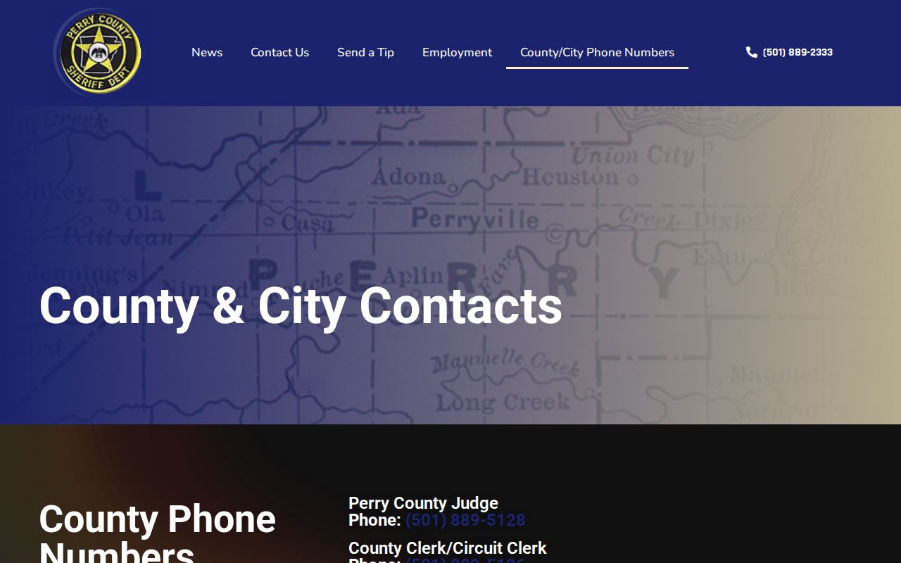 Official Perryville contact information within Perry County